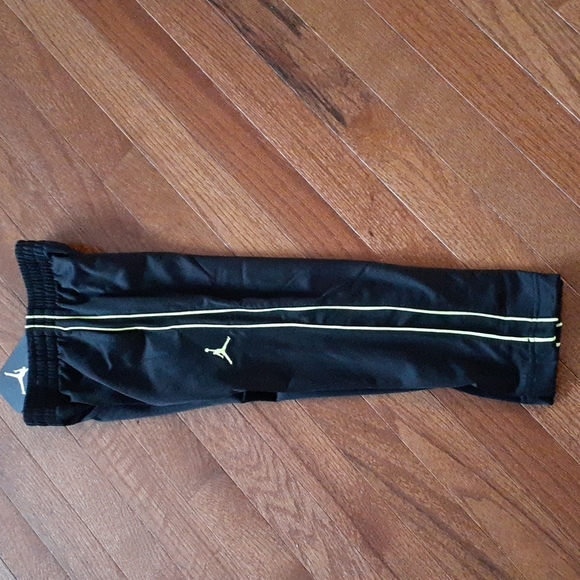 Jordan Other - NWT Jordan Joggers Track Pants Size 4 or 5 Black/ Volt PIPING NWT